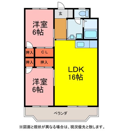 ビラ高千穂の物件間取画像